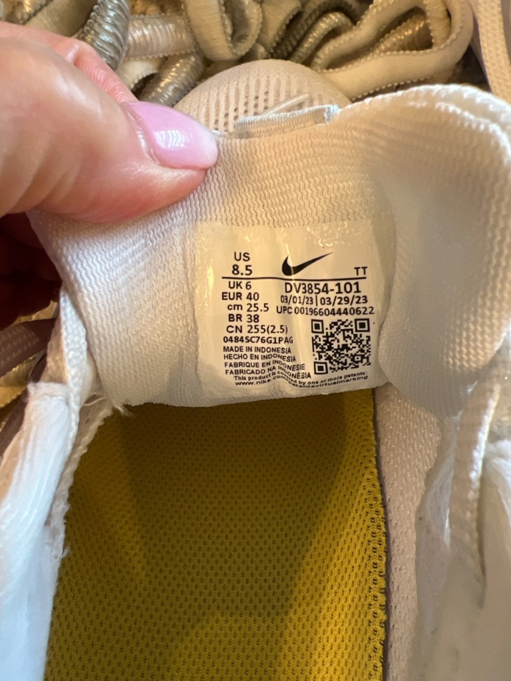 Womens Nike Air Zoom White Size 8.5 - Picture 8 of 9